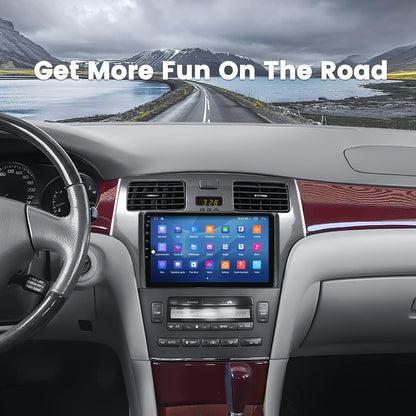 Autoradio Lexus ES300/ES330 : Android 13 8 cœurs, écran tactile QLED 9", GPS, CarPlay et Android Auto pour ES250/ES300/ES330 XV30 (2001-2006)