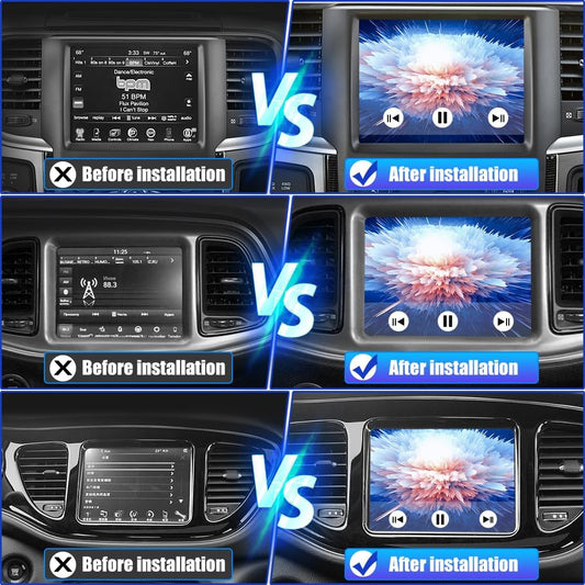 [4+64 Go] Autoradio Android 13 pour Dodge Charger/Challenger 2015-2019, radio à écran tactile avec CarPlay, Android Auto, Bluetooth, WiFi