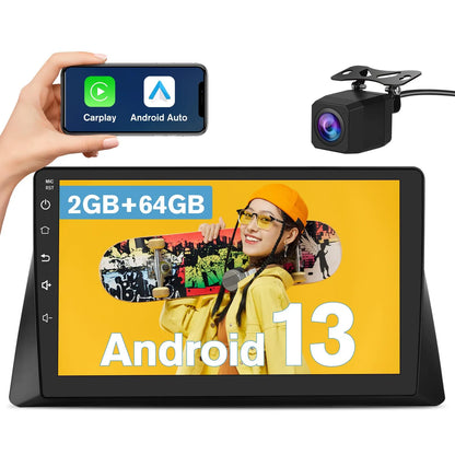 Autoradio 10" Android 13 pour Honda Accord 2003-2007, 2G+32G, Carplay/Android Auto, WiFi, GPS, DSP, Bluetooth, Caméra de recul