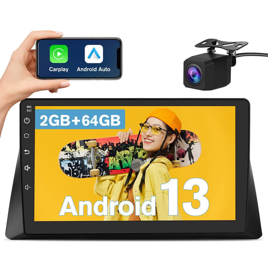 Autoradio 10" Android 13 pour Honda Accord 2003-2007, 2G+32G, Carplay/Android Auto, WiFi, GPS, DSP, Bluetooth, Caméra de recul