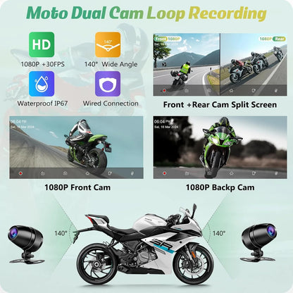 Écran Moto Jmance 5 Pouces Carplay Android Auto Sans Fil | Autoradio | Android 14 | Écran Tactile | Bluetooth | GPS