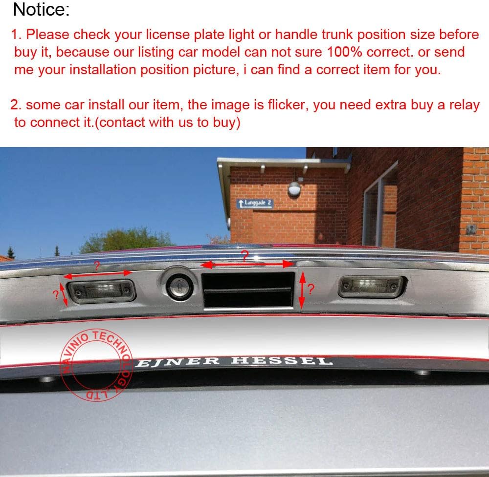Caméra de Recul HD Navinio pour BMW Série 3, Série 1, Série 5, X1, X5, X6