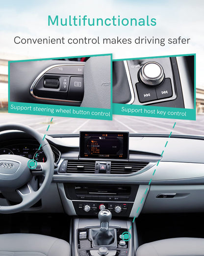 Adaptateur Bluetooth 5.0 aptX-HD pour Audi AMI/MMI, Mercedes et Volkswagen