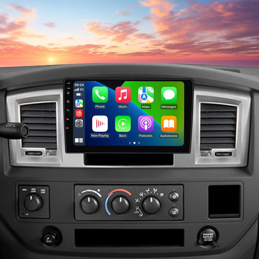 Android 13 Stéréo pour Dodge RAM 1500/2500/3500 (2006-2008) - Écran tactile IPS, CarPlay, Android Auto, GPS, WiFi 5G, FM, SWC, caméra AHD