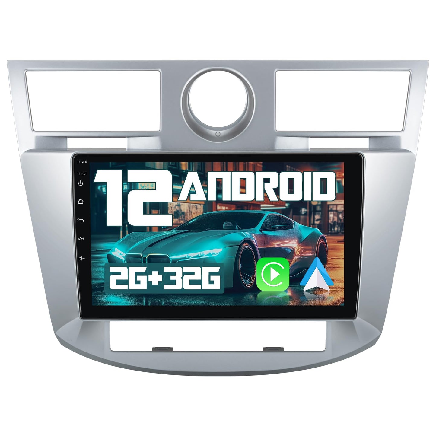 [2+32G] Autoradio Android 12 pour Chrysler Sebring 2006-2010, radio à écran tactile 9" avec CarPlay sans fil, Android Auto, Bluetooth, WiFi, navigation GPS