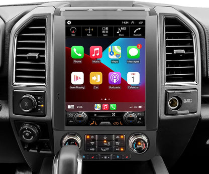 Autoradio Android 12 pour Ford F150 (2015-2018) - Écran tactile IPS 12,1", 4 Go + 64 Go, GPS, 4G LTE, WiFi, CarPlay sans fil, RDS, caméra, mise à niveau de l'unité principale