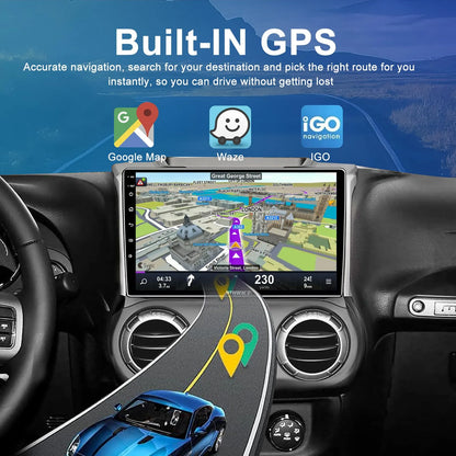 Autoradio 10,1" pour Jeep Wrangler 2011-2014 : 2+64 Go, GPS, DSP, Bluetooth, WiFi, CarPlay sans fil et Android Auto, commande au volant