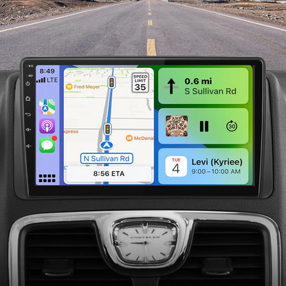 Autoradio stéréo avec CarPlay et Android Auto pour Dodge Grand Caravan (2008-2020) et Chrysler Town & Country (2011-2016)