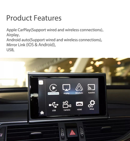 Apple CarPlay sans fil | Rétrofit pour Audi | Android Auto | Décodeur | Intégration