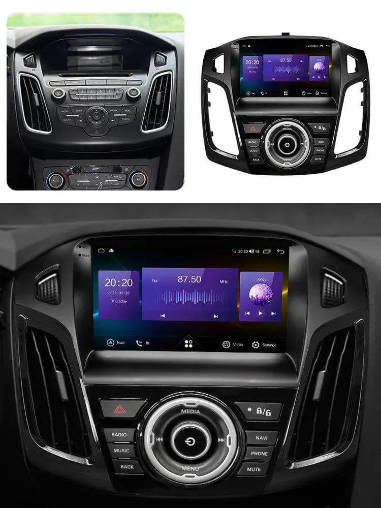 Autoradio Ford Focus 2012-2018/6G-128 Android 13 Double Enregistrement | Android 14 | Écran Tactile | CarPlay | Bluetooth | GPS