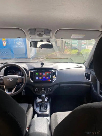 Autoradio Hyundai Ix25 Creta Ram 6Go-128 Android 13/Double Enregistrement | Android 14 | Écran Tactile | CarPlay | Bluetooth | GPS