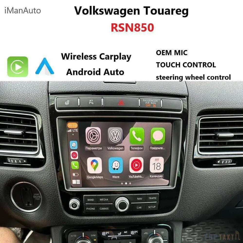 Autoradio Volkswagen Touareg 2010-2018 6G-128 Android 13 | Android 14 | Écran Tactile | CarPlay | Bluetooth | GPS