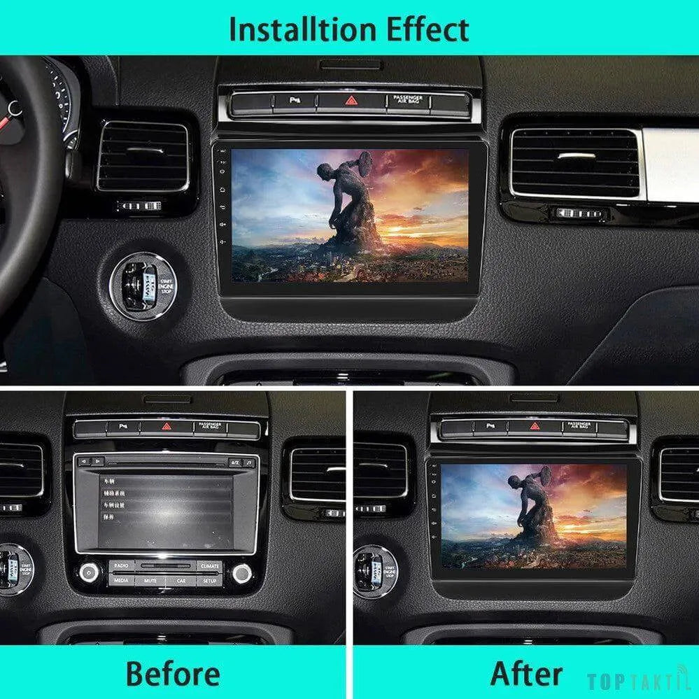 Autoradio Volkswagen Touareg 2010-2018 6G-128 Android 13 | Android 14 | Écran Tactile | CarPlay | Bluetooth | GPS