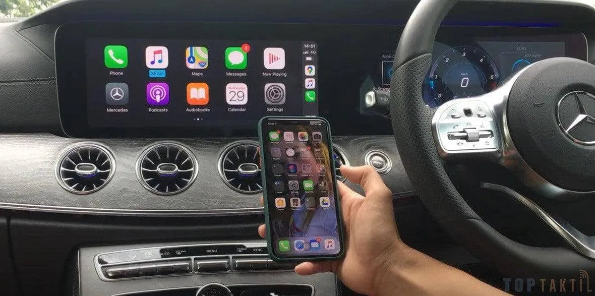 Adaptateur Carlinkit 4.0 - Transformez Votre Conduite En Connectant Sans Fil | Autoradio | Android 14 | Écran Tactile | CarPlay | Bluetooth | GPS
