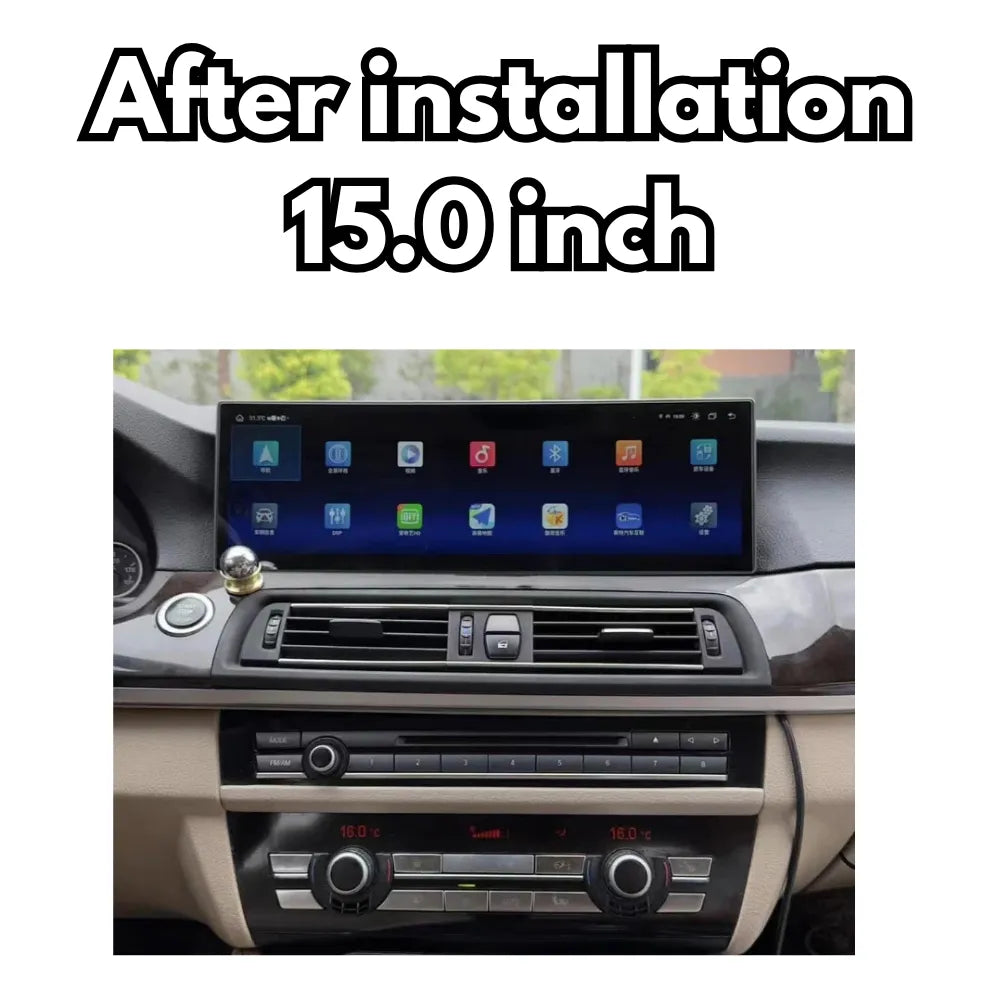 BMW 5 Series 2010-2017 F10 F11 F18 Android 13 Autoradio CarPlay & Android Auto CIC NBT