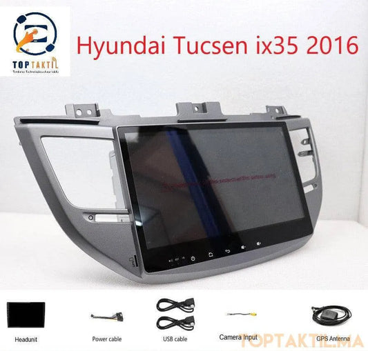 Autoradio Android 13//4G-64G-Hynudai Santa Ix45 2012+ | Android 14 | Écran Tactile | CarPlay | Bluetooth | GPS