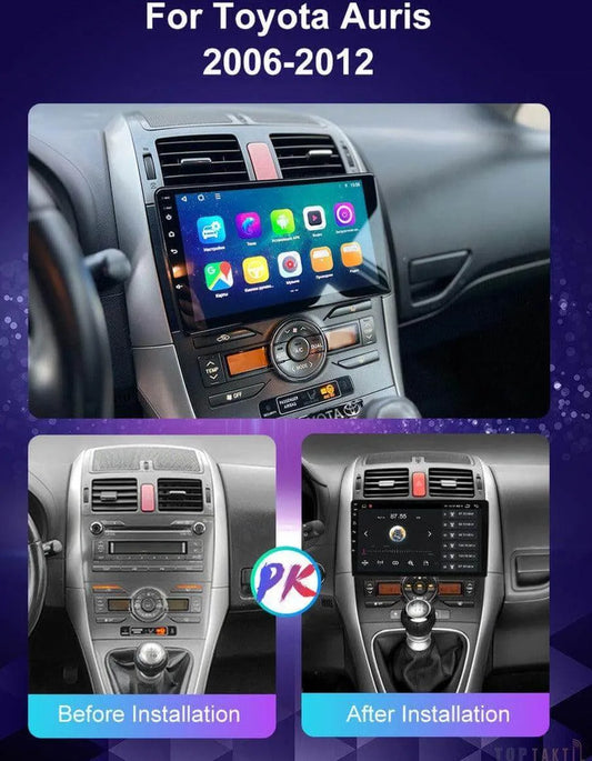 Autoradio Toyota Auris 2008-2011 Avec Carplay | Android 14 | Écran Tactile | Bluetooth | GPS