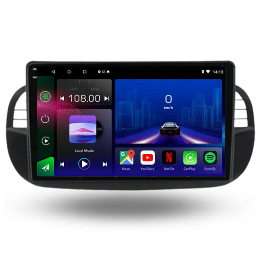 FIAT 500 | 2007-2015 | Android 13 Autoradio | Apple CarPlay | Android Auto