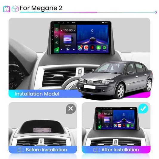 Renault Megane 2 | 2002-2009 | Android 13 Autoradio | Apple CarPlay | Android Auto