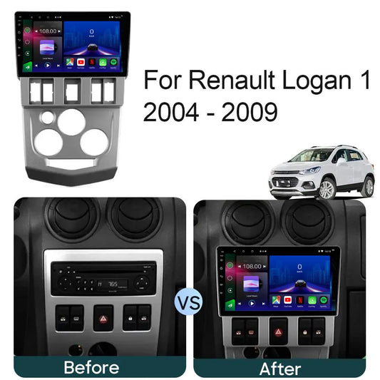 Dacia Logan 2004-2009 | Android 13 Autoradio | Apple CarPlay | Android Auto