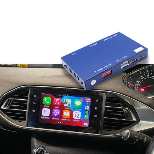 Apple CarPlay sans fil | Rétrofit pour Peugeot Citroen | Android Auto | Décodeur | Intégration