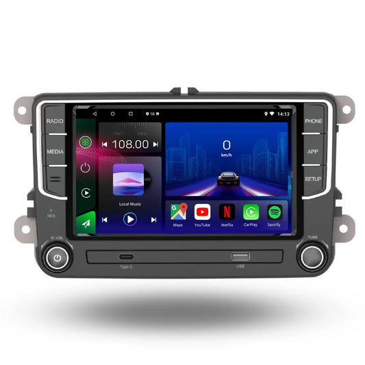 Volkswagen | Seat | Skoda | Écran 7 Pouces | Android 13 Autoradio | Apple CarPlay | Android Auto