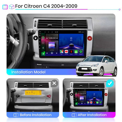 Citroen C4 | C-Triomphe | C-Quatre 2004-2009| Android 13 Autoradio | Apple CarPlay | Android Auto