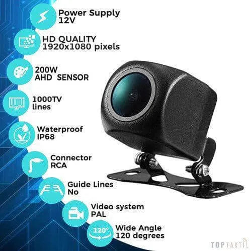 Camera De Recul Auto Ahd | Autoradio | Android 14 | Écran Tactile | CarPlay | Bluetooth | GPS