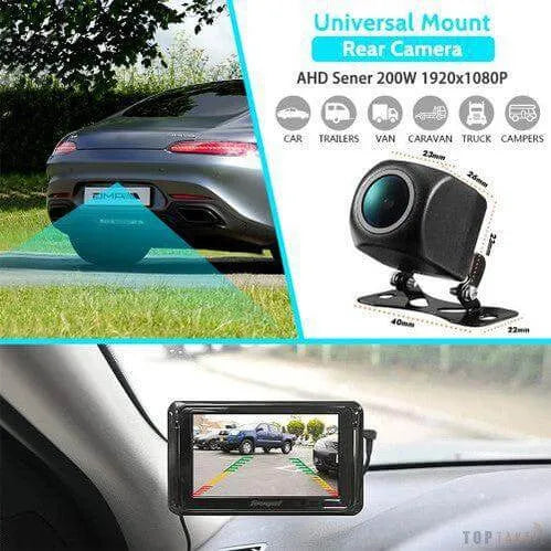 Caméra de recul AHD Compatible avec Les autoradios YZKONG, caméra de recul Waterprof à Vision Nocturne avec Cadre d'installation de Plaque de Voiture Caméra de recul AHD Compatible avec Les autoradios YZKONG, caméra de recul Waterprof à Vision Nocturne avec Cadre d'installation de Plaque de Voiture