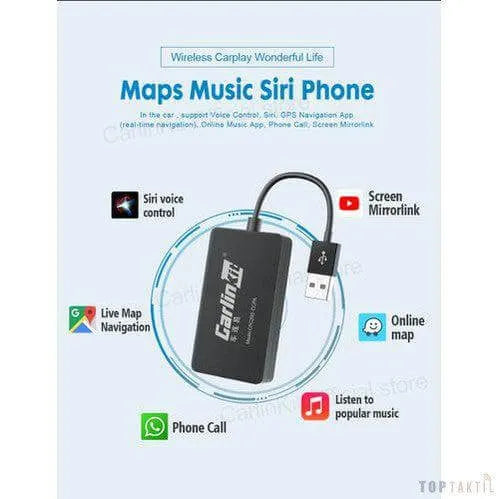 Carplay Pour Autoradio Android Sans Fil | Écran Tactile | Bluetooth | GPS