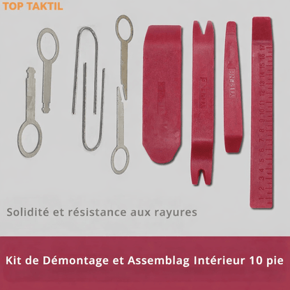 Kit Outils de Démontage Autoradio &amp; Intérieur Voiture – TOP TAKTIL (10 Pièces) - toptaktil