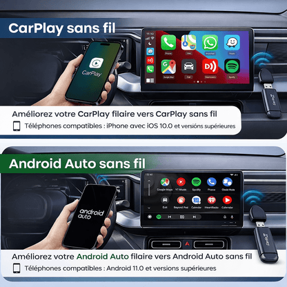 Adaptateur Carlinkit CarPlay Sans Fil Mini SE Pro 2026 – Plug & Play,Android Auto, CarPlay sans fil