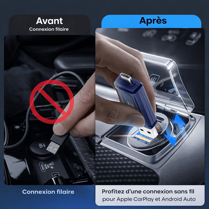 Adaptateur Carlinkit CarPlay Sans Fil Mini SE Pro 2026 – Plug & Play,Android Auto, CarPlay sans fil
