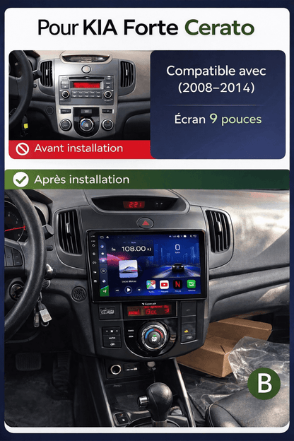 KIA Forte Cerato | 2008 - 2014 | Android 15 Autoradio | Apple CarPlay | Android Auto - toptaktil