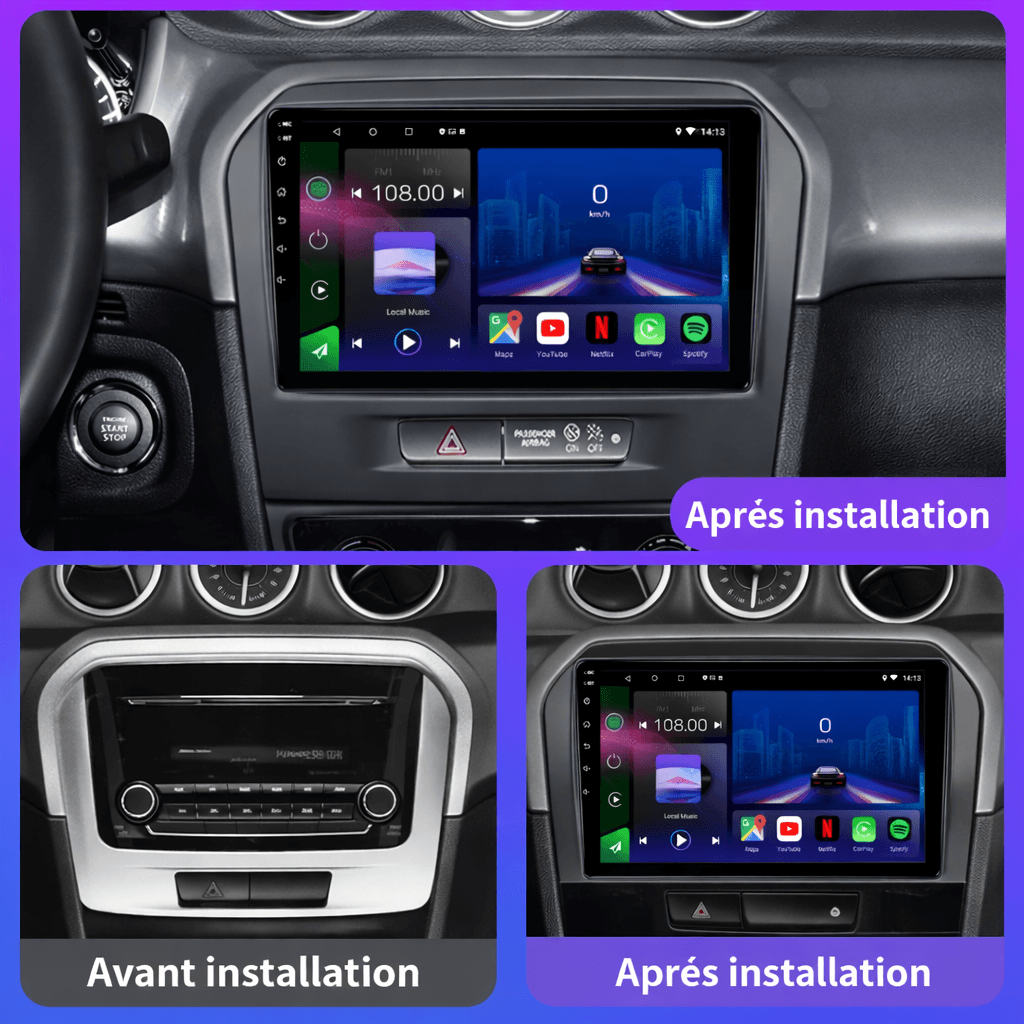 Suzuki Vitara | 2015-2019 | Autoradio Android 15 | Apple CarPlay | Android Auto
