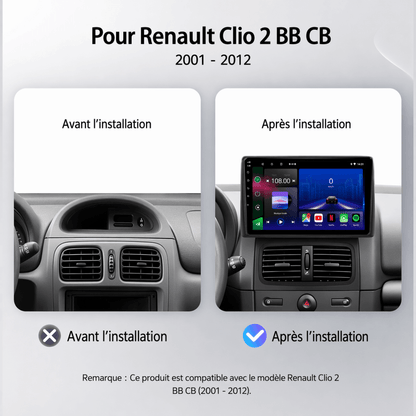 Renault Clio 2 | 2001 – 2012 | Android 15 Autoradio | Apple CarPlay | Android Auto - toptaktil