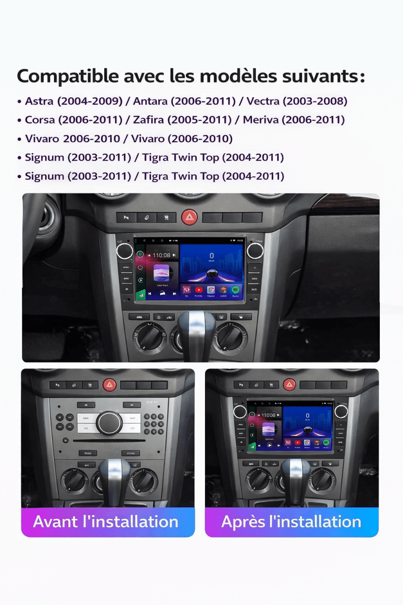 Opel Universal | Android 15 Autoradio | Apple CarPlay | Android Auto - toptaktil