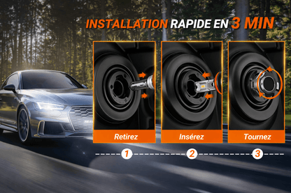 Ampoules LED TOP TAKTIL 15000LM 6500K – 150W – Installation Rapide – Multi - Compatibles - toptaktil