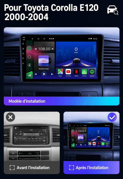 Toyota Corolla |2000 - 2004| Android 15 Autoradio | Apple CarPlay | Android Auto - toptaktil