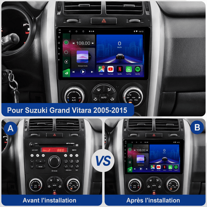 Suzuki Grand Vitara | 2005 - 2015 | Autoradio Android 15 | CarPlay |Android Auto - toptaktil