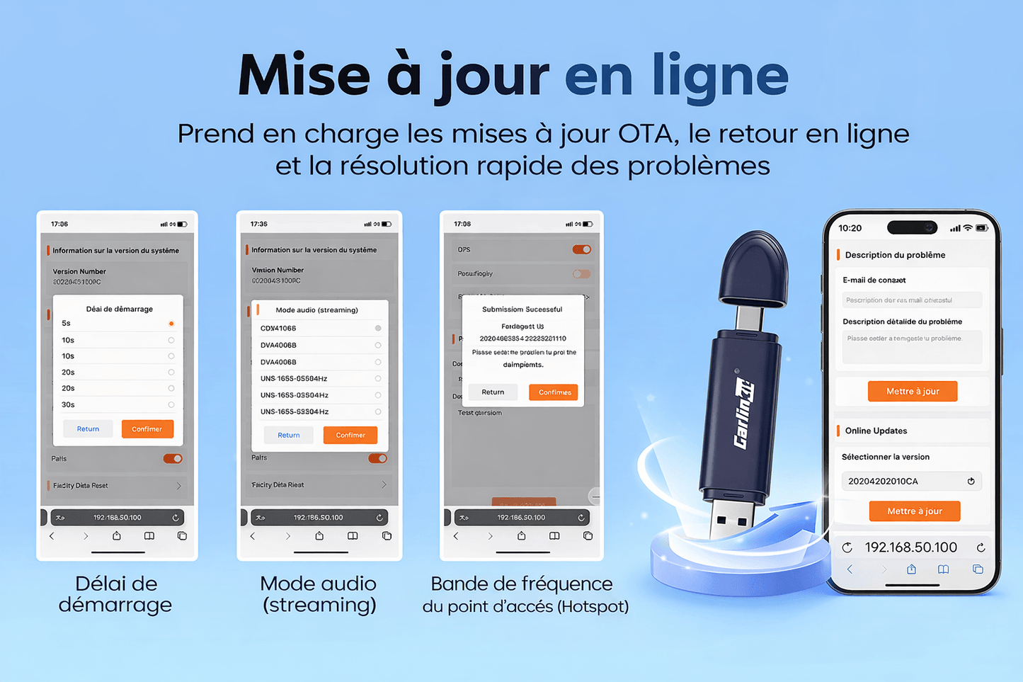 Adaptateur Carlinkit CarPlay Sans Fil Mini SE Pro 2026 – Plug & Play,Android Auto, CarPlay sans fil