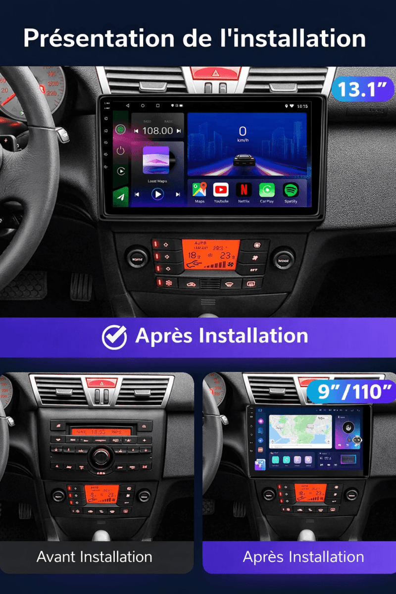 Fiat STILO| 2002 - 2010 | Android 15 Autoradio | Apple CarPlay | Android Auto - toptaktil