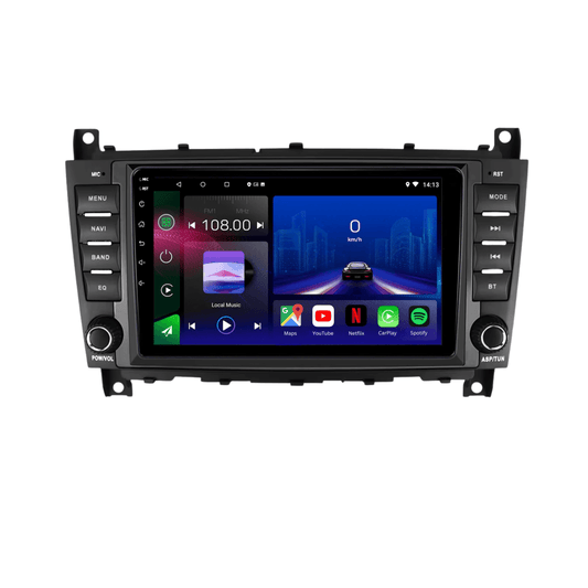 Autoradio Android 14 pour Mercedes Classe C W203 (2004-2007) | Écran Tactile | CarPlay | Bluetooth | GPS