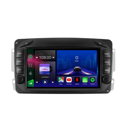 Autoradio Android 14 pour Mercedes Benz CLK-W209 (1998-2004) | Écran Tactile | CarPlay | Bluetooth | GPS