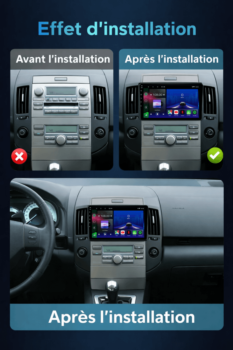 Toyota Verso Corolla |2004 - 2009| Android 15 Autoradio | Apple CarPlay | Android Auto - toptaktil