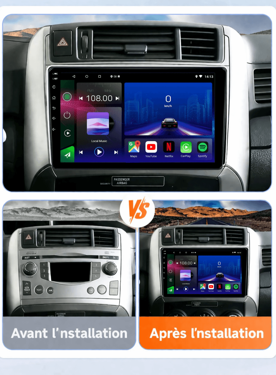Toyota Verso Corolla |2010 - 2018| Android 15 Autoradio | Apple CarPlay | Android Auto - toptaktil
