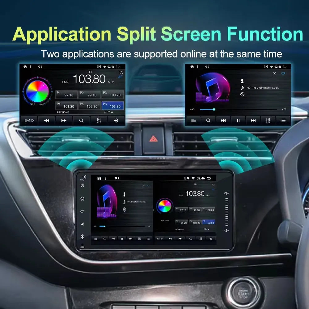 Jmance - Autoradio Android 13 Pour Toyota Carplay/Android Auto | Android 14 | Écran Tactile | Bluetooth | GPS