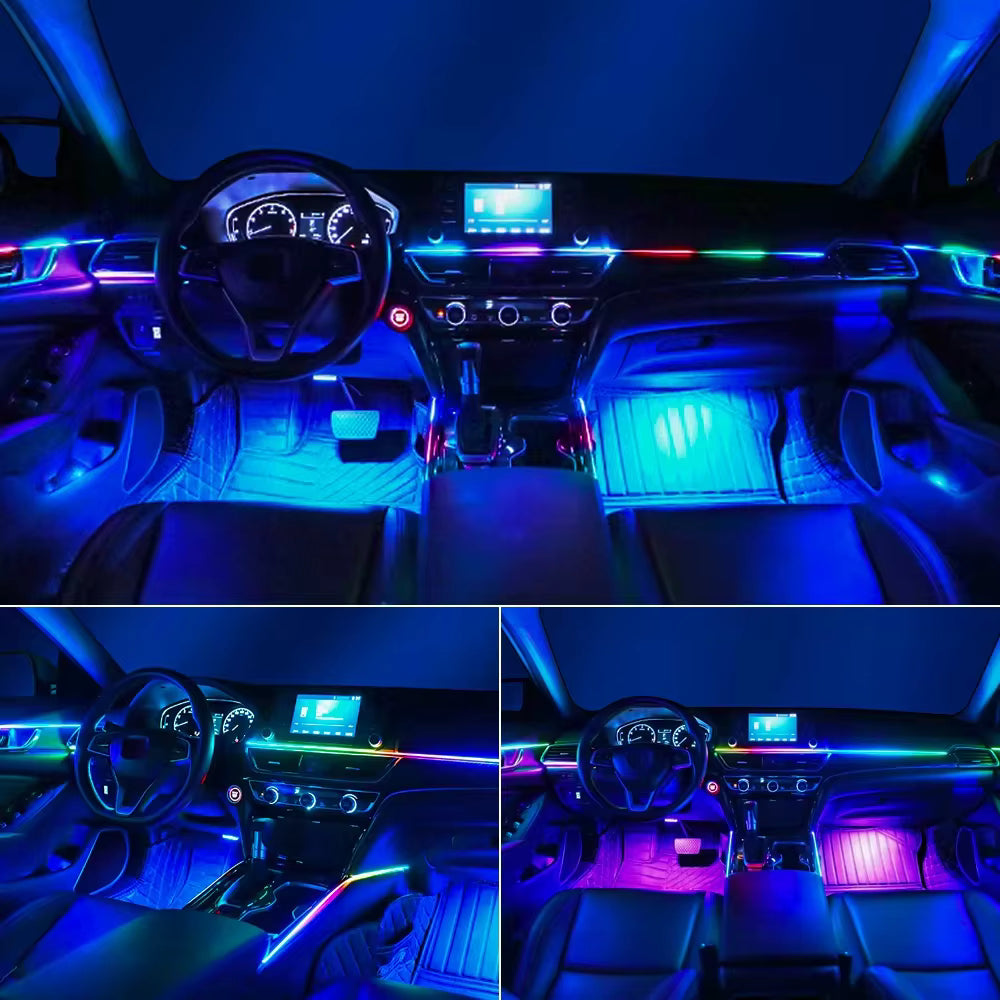 Led d'ambiance intérieures de voiture en acrylique RGB 20 en 1 – Kit Asymphony