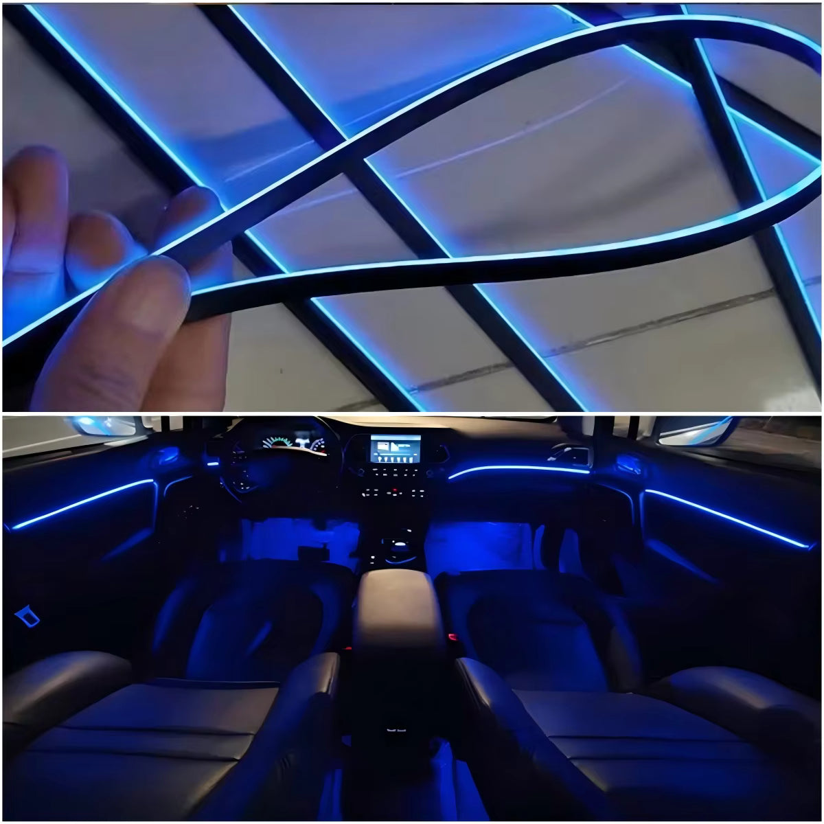 Led d'ambiance intérieures de voiture en acrylique RGB 20 en 1 – Kit Asymphony
