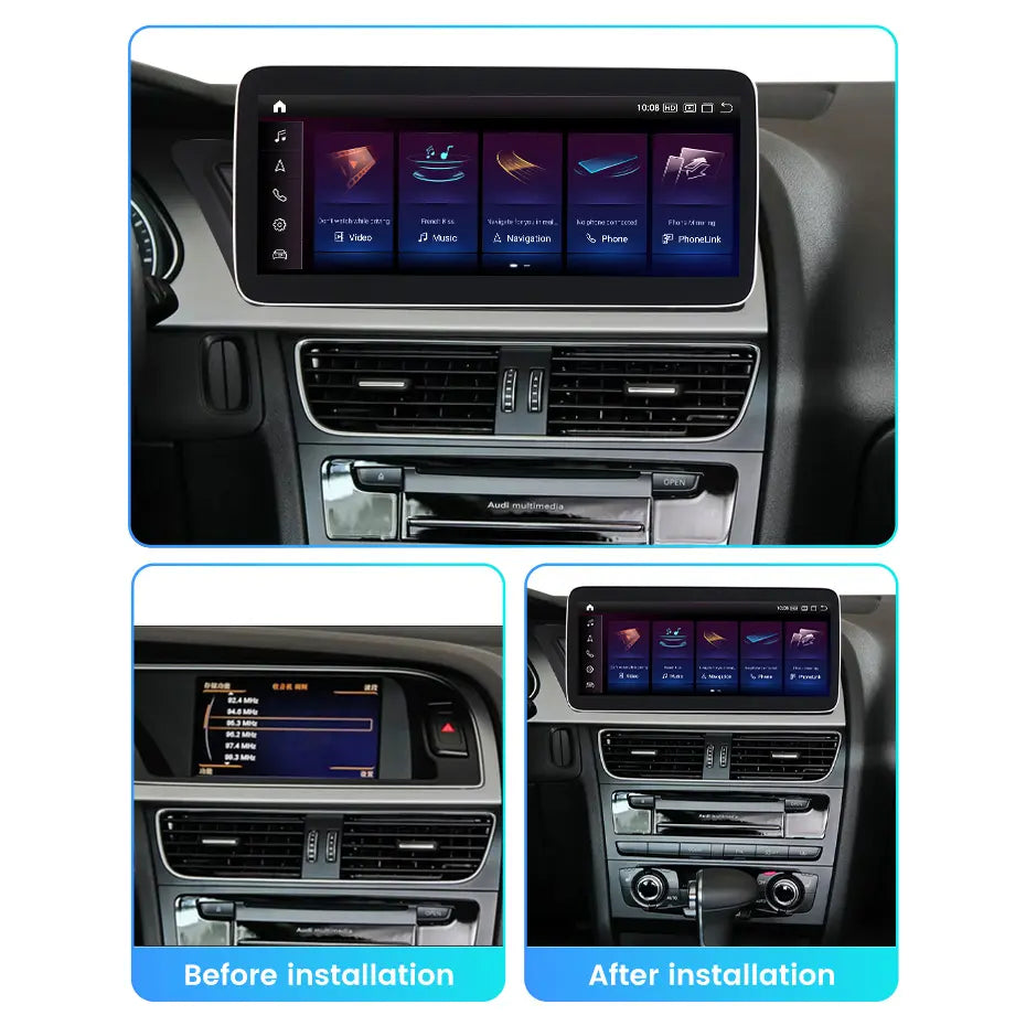 Audi A4 A5 B8 2007-2016 Android 13 Autoradio | Apple CarPlay | Android Auto | Bose